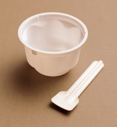 Fiber Cup and Spoon for Ice cream